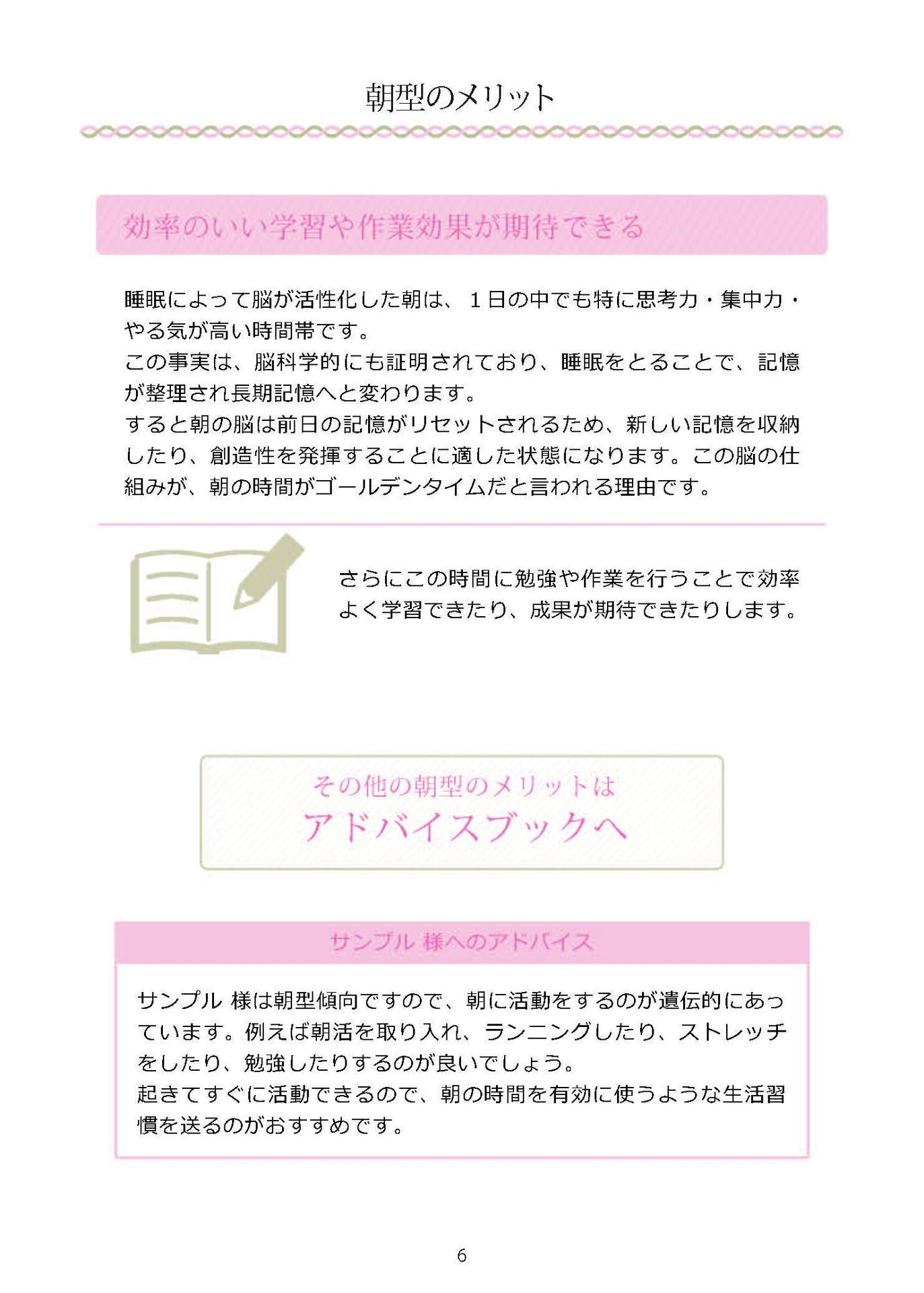 睡眠遺伝子検査レポート